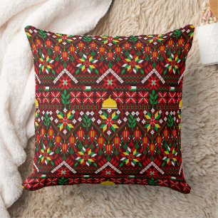 Coussin Palestine Tatreez Broderie traditionnelle