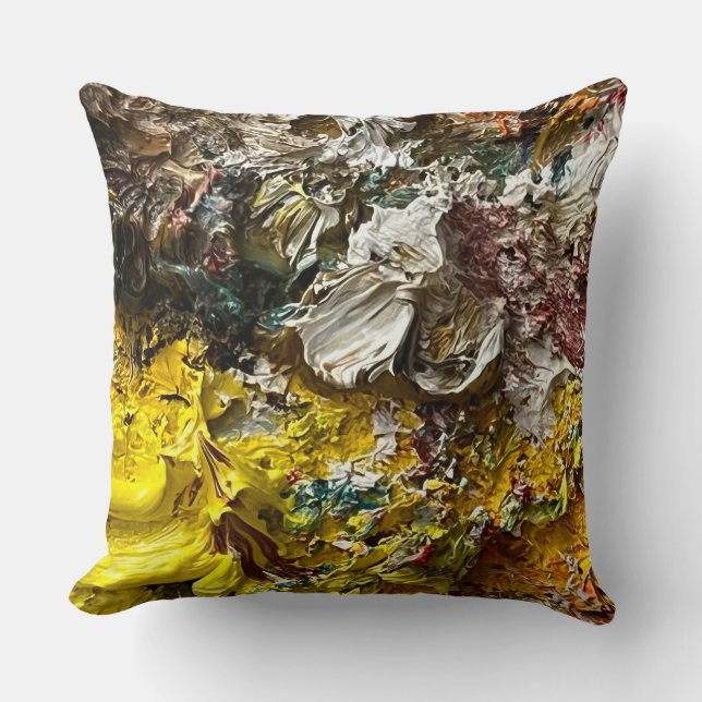 Coussin Palette de l'artiste #1 (Recto)