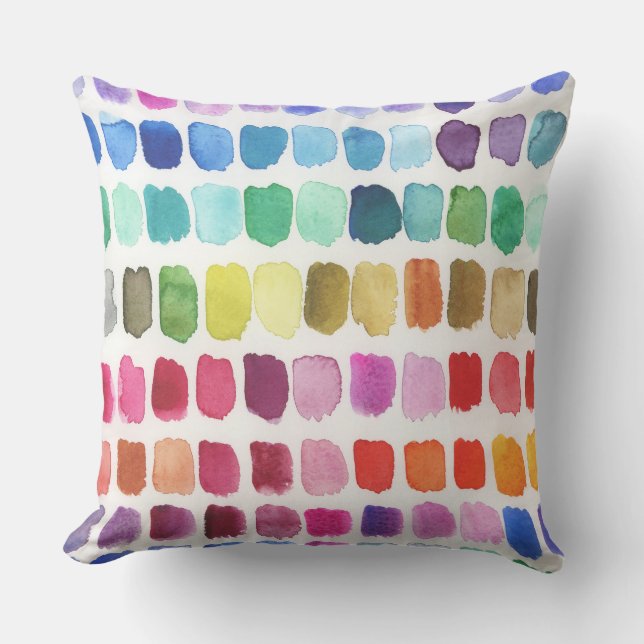 Coussin Palette Joyeux de Couleurs - Été (Recto)