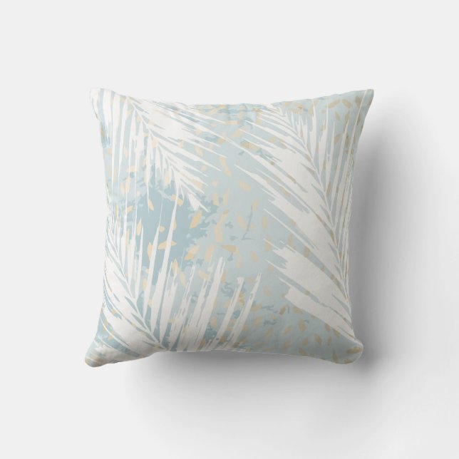 Coussin Palm De La Motif De Plage (Verso)