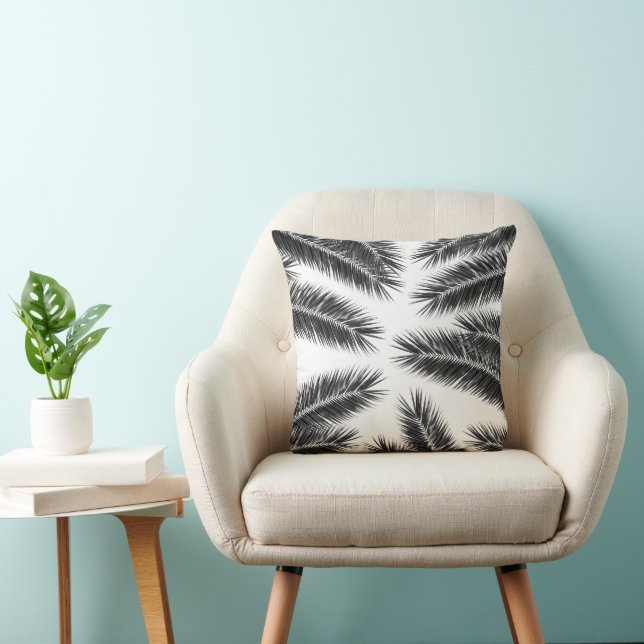 Coussin Palm Feuille Finesse Motif 2 (Chaise)