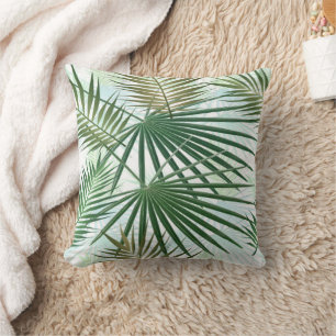 Coussin Palm Feuille Tropical Jungle Motif