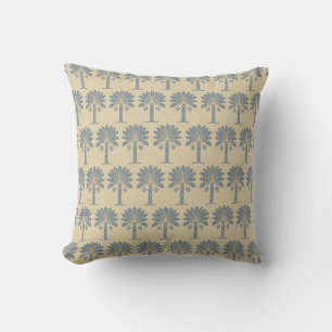 Coussin Palm Moods Bleu Cachemire