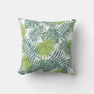 Coussin Palm Tree Fronds Peinture hawaïenne