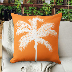 Coussin Palm Tree Orange