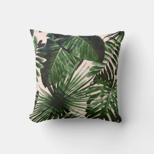 Coussin Palm Tree Tropical Cushion Peach
