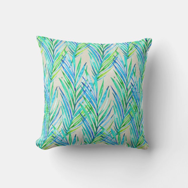 Coussin Palm Whisperer Hawaiian Tropical Cool (Recto)