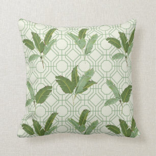 Coussin Palmettes tropicales