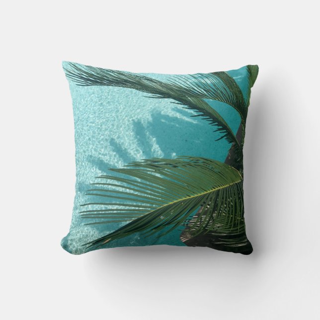 Coussin palmier sur l'eau (Recto)