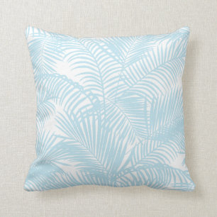 Coussin Palmier tropical moderne simple de bleus layette