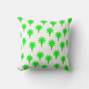 Coussin Palmier vert clair