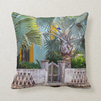 Coussin Palmiers avec porte rustique | Céramique mexicaine