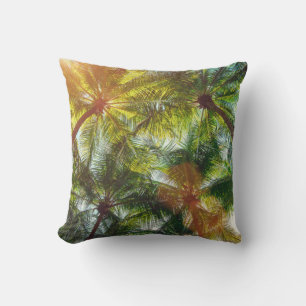 Coussin Palmiers de noix de coco sur la plage