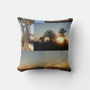 Coussin Palmiers De Plage Au Coucher Du Soleil