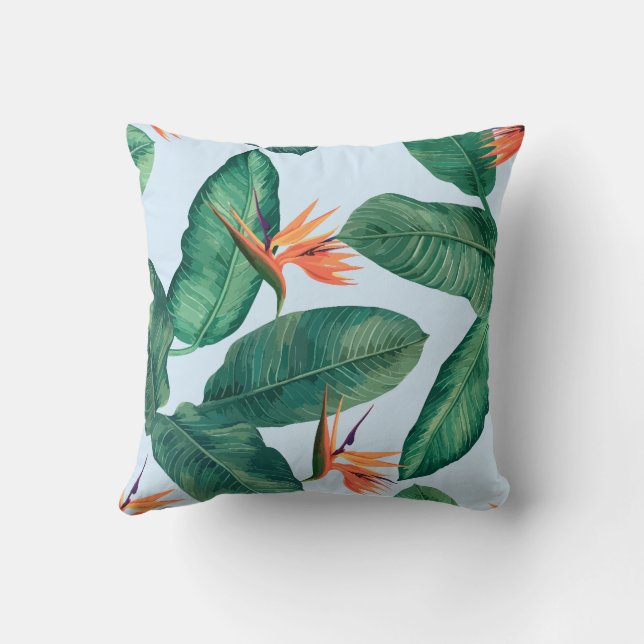 Coussin Palmiers Hawaiian Tropical (Verso)
