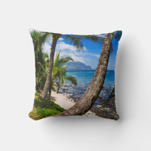 Coussin Palmiers Le Long De La Plage D'Hideaways