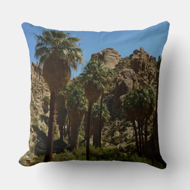 Coussin Palms perdus Oasis I au parc national de Joshua Tr (Recto)