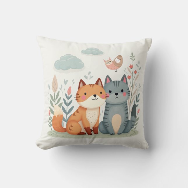 Coussin Pals Purfect - Charming Animal Cushion (Recto)