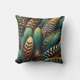 Coussin Panache émeraude