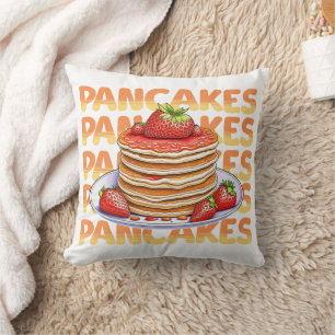 Coussin Pancakes hachés avec fraises et bleuets