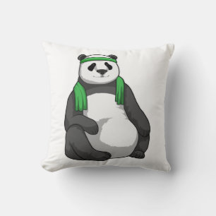 Coussin Panda à Fitness avec serviette