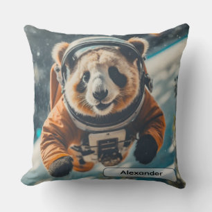 Coussin Panda Astronaute dans la Nurserie Animale Surréali
