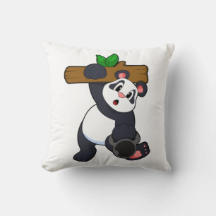 Coussin Panda avec bois à l'entraînement Force