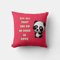 Panda avec une citation d'amour inspirationnelle