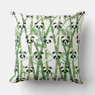 Coussin Panda Bambou