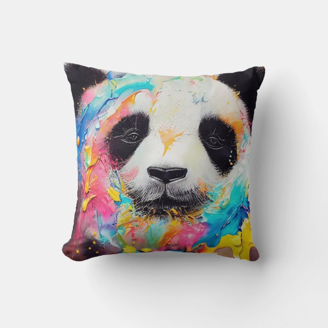 Coussin Panda Bear Animal Discovery Aventure Nature (Recto)