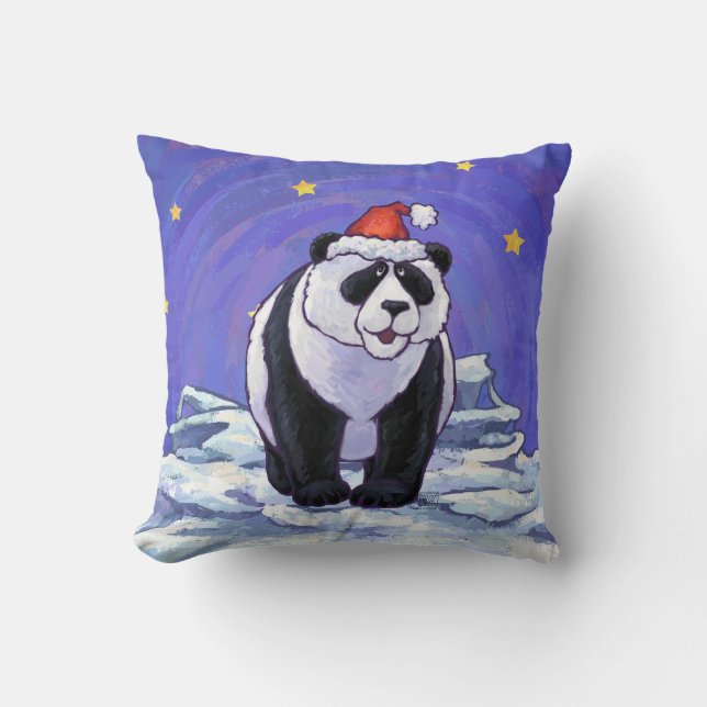 Coussin Panda Bear Noël (Recto)