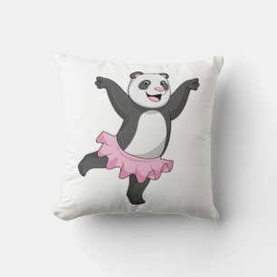 Coussin Panda comme Ballerina au Ballet