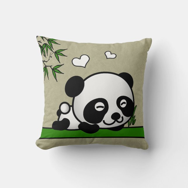 Coussin Panda confiant (Recto)