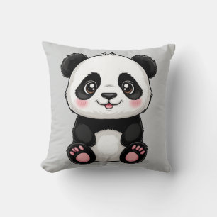 Coussin Panda de dessin animé adorable