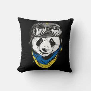 Coussin Panda drapeau ukrainien souvenir ukrainien ukraini