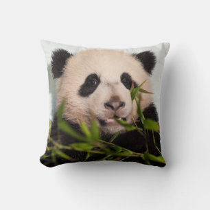 Coussin Panda géant se penchant contre le mur