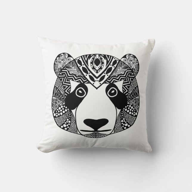 Coussin Panda inspiré (Recto)