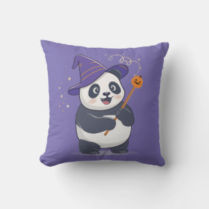 Coussin Panda Magicien Fantaisiste avec Chapeau Magique