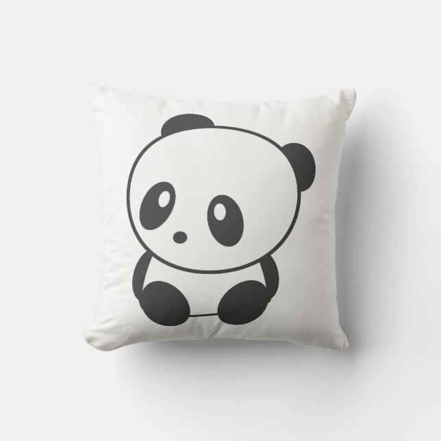 Coussin Panda mignon (Recto)