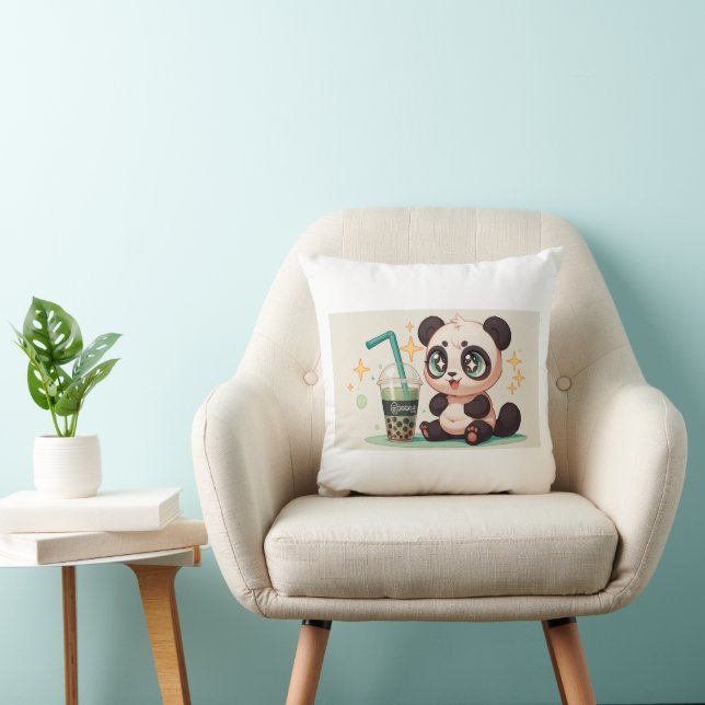 coussin Panda mignon (Chaise)