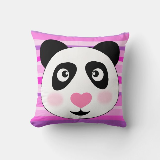 Coussin panda mignon, la pièce de l'enfant (Recto)