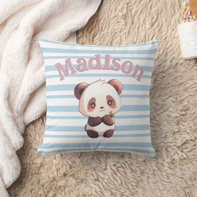Coussin Panda Mignon Personnalisé (Couverture)