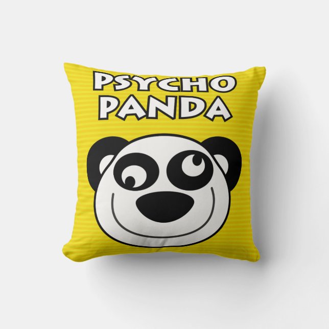 Coussin Panda psychopathe (Recto)