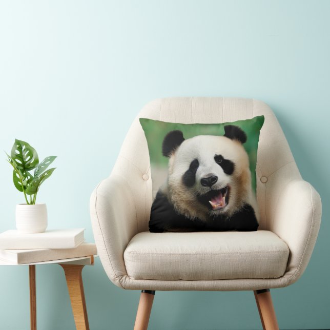 Coussin Panda riant (Chaise)