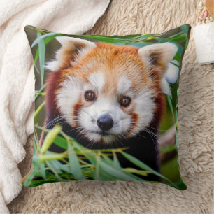 Coussin Panda rouge