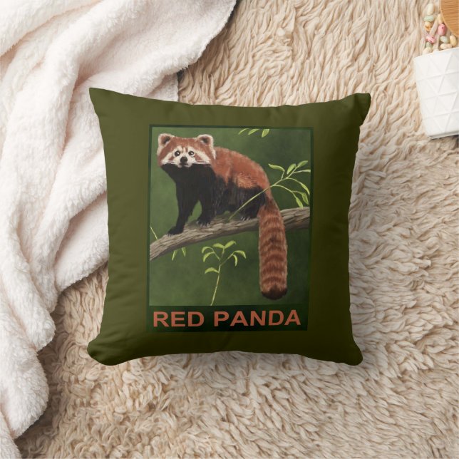 Coussin Panda rouge (Couverture)