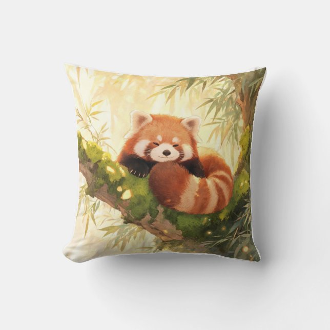 Coussin Panda roux (Recto)