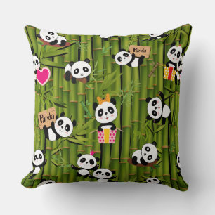 Coussin Panda's Pattern 2