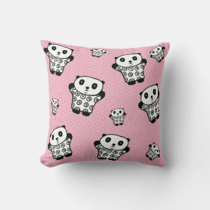 Coussin Pandy le Panda à pois