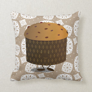 Coussin Panettone souriant Nourriture Noël